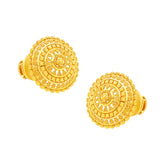 22k Yellow Gold Filigree Earrings with gold weight of 7.81g